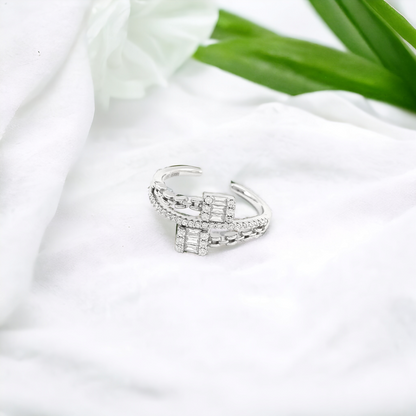 Cartier Baguette Silver Ring