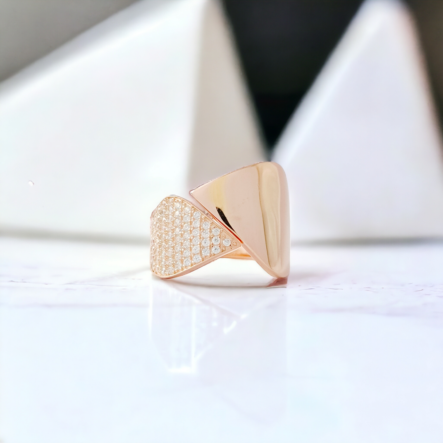 Rosegold Leaf Ring