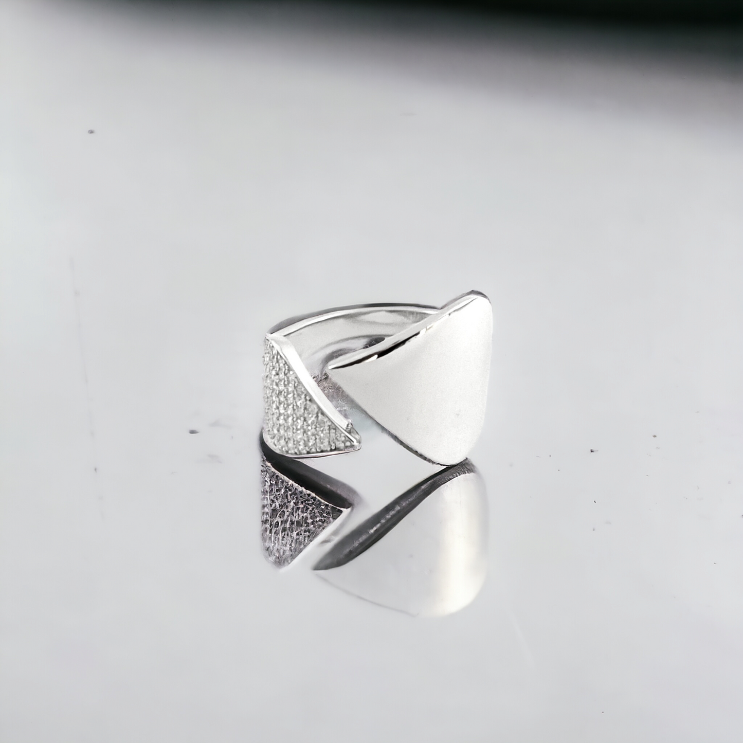 Silver Leaf Ring