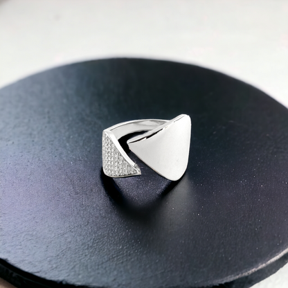 Silver Leaf Ring