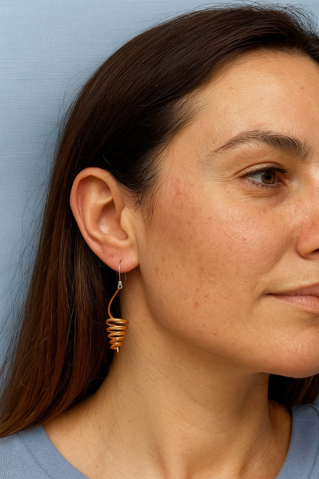 Rosegold Spiral Dangles