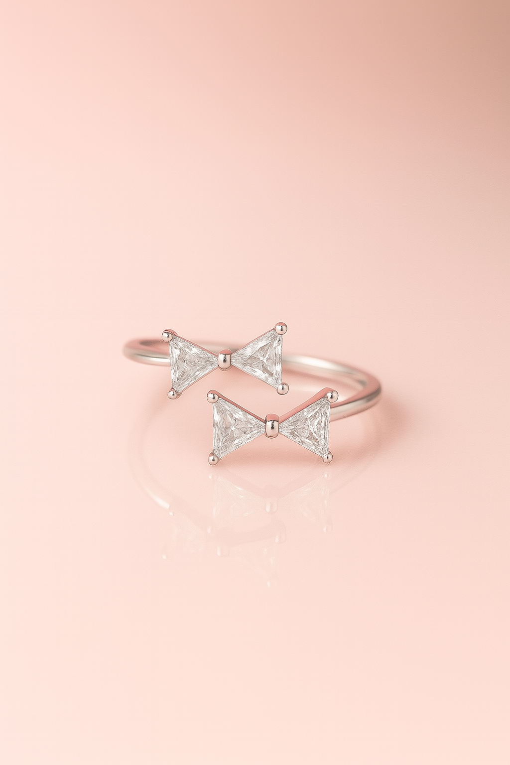 Dual Bow Ring (Sil)
