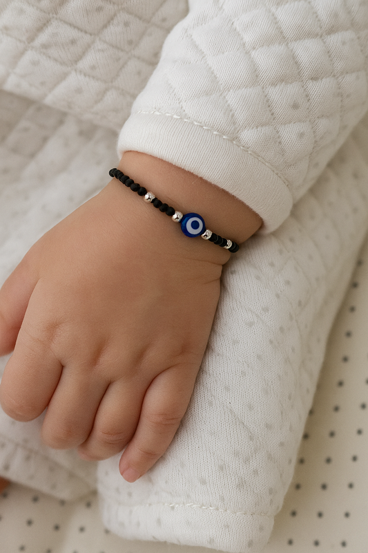 Evil Eye Black Beads Bracelet