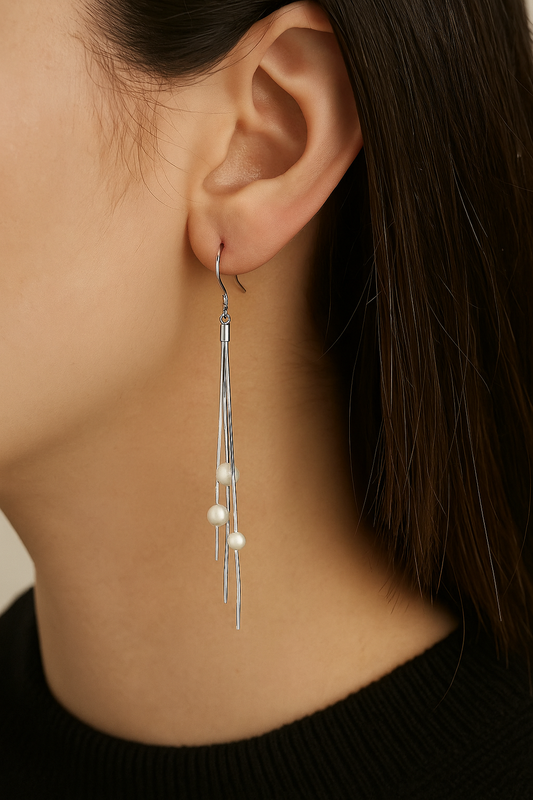Silver Tristrands Earrings