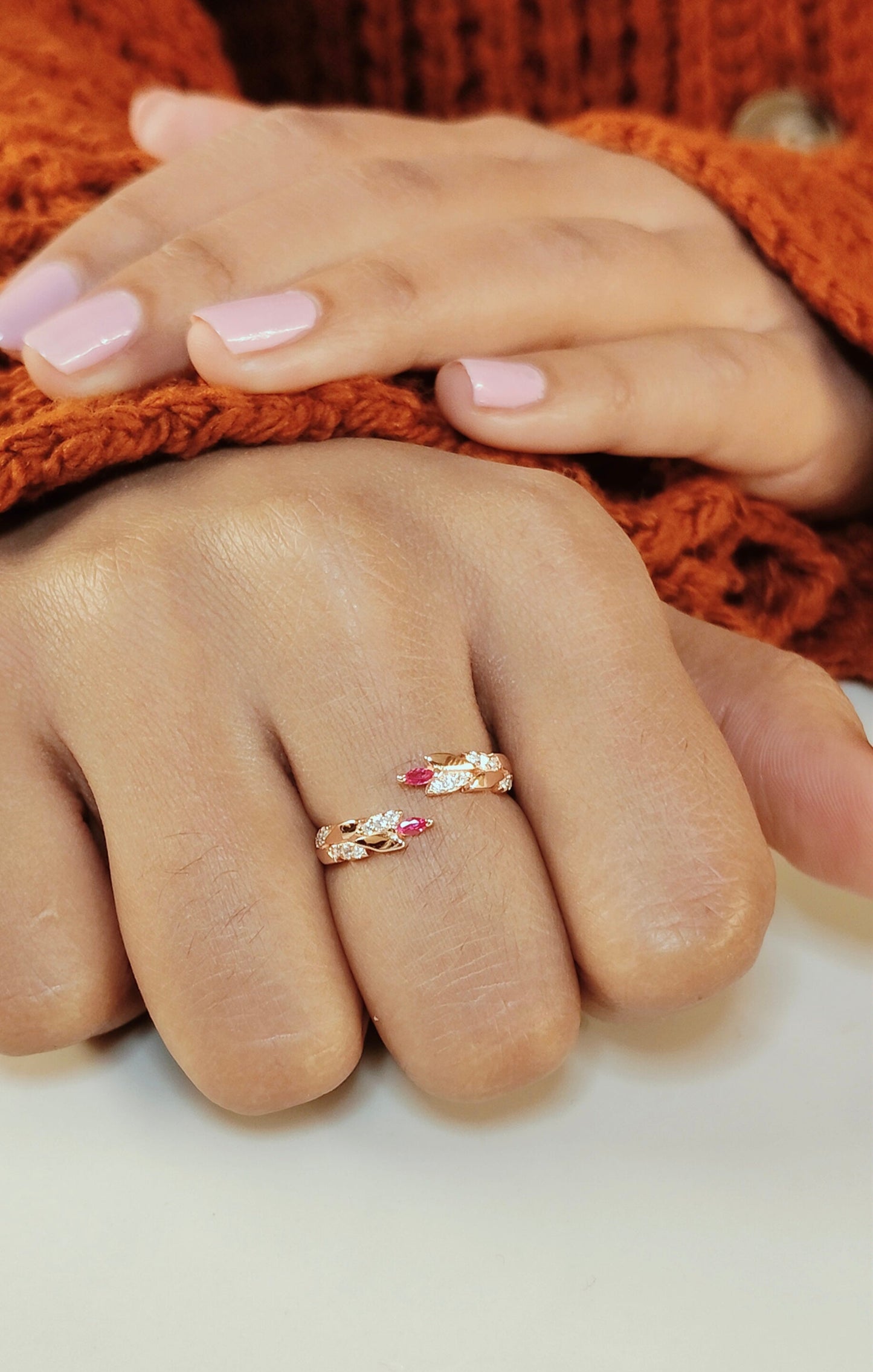 Red Leaf Silver Ring (RGS)