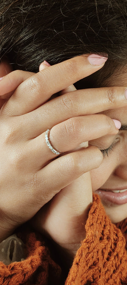 Sil Rings Eternity Silver Ring (SIL) – Aayraa Jewels