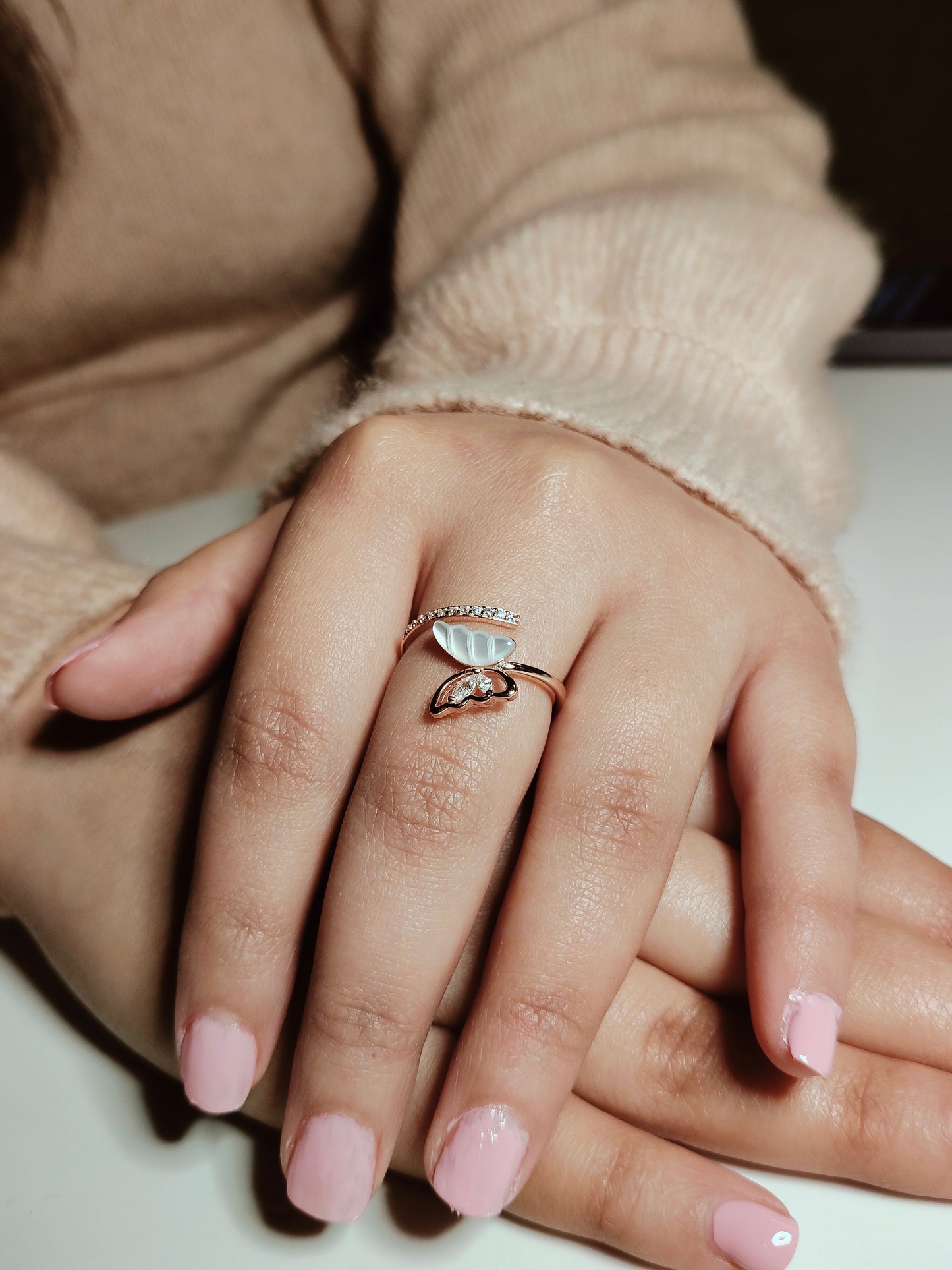 MOP Butterfly Ring RG05