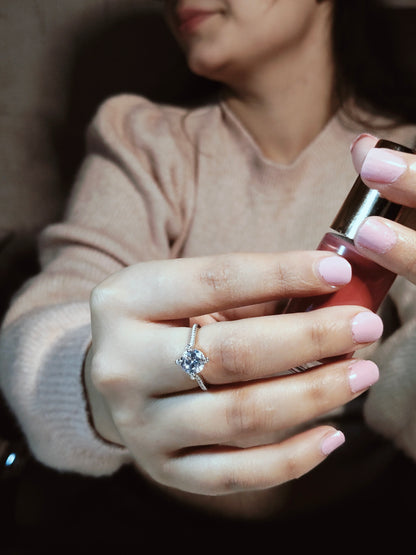 Silver Solitaire Ring (SS03)