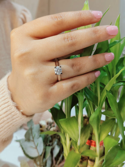 Silver Solitaire Ring (SS01)