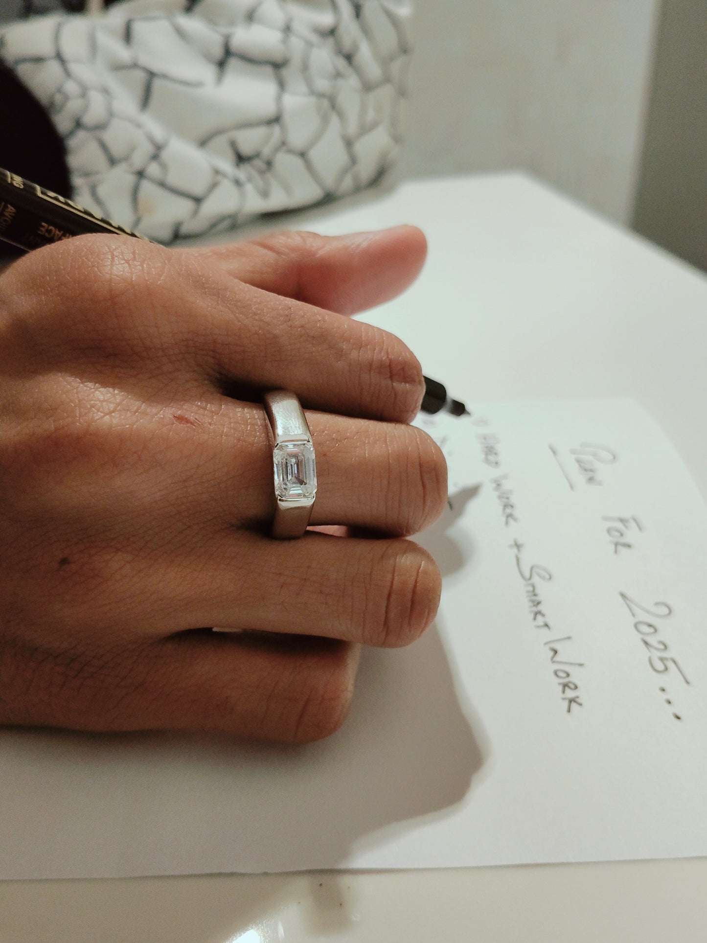 Men's Moissanite Ring