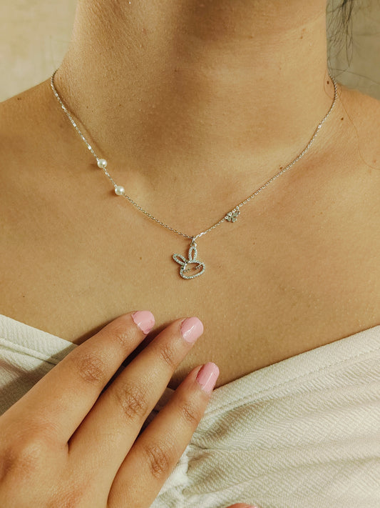 Cute Bunny Pearl Chain