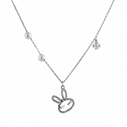 Cute Bunny Pearl Chain