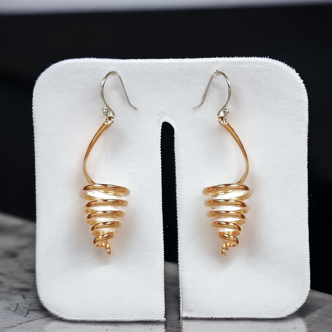 Rosegold Spiral Dangles