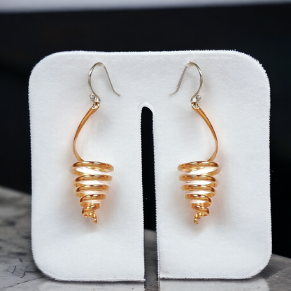 Rosegold Spiral Dangles