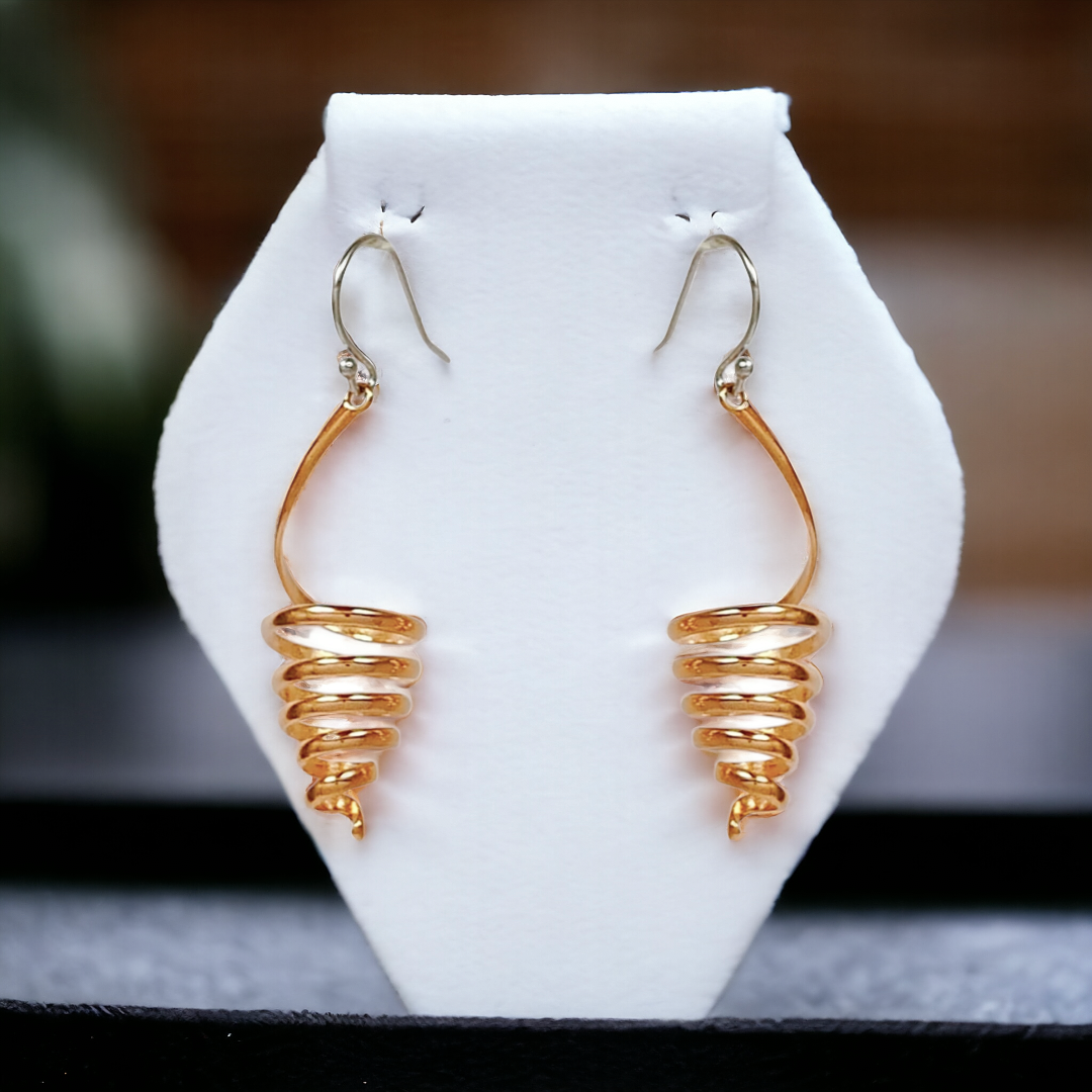 Rosegold Spiral Dangles