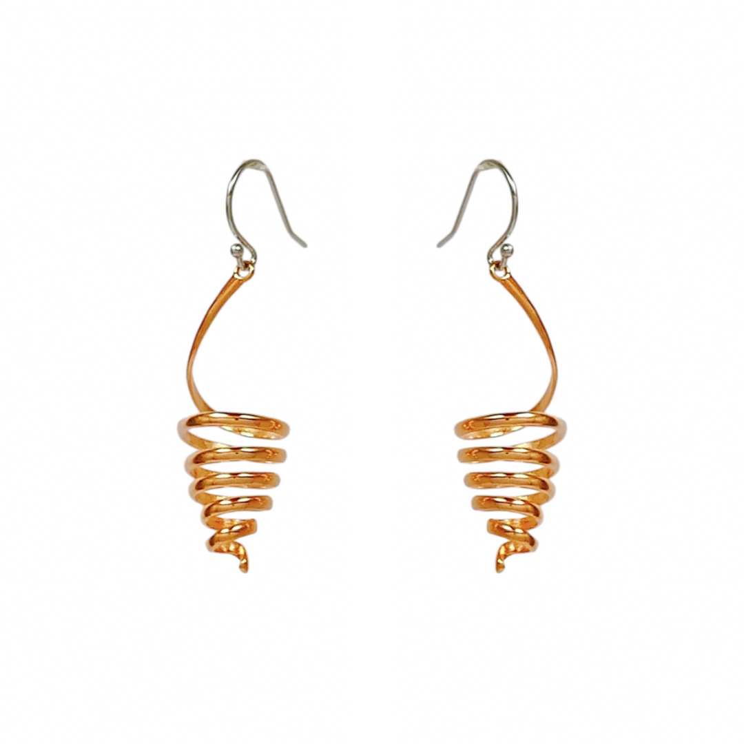 Rosegold Spiral Dangles