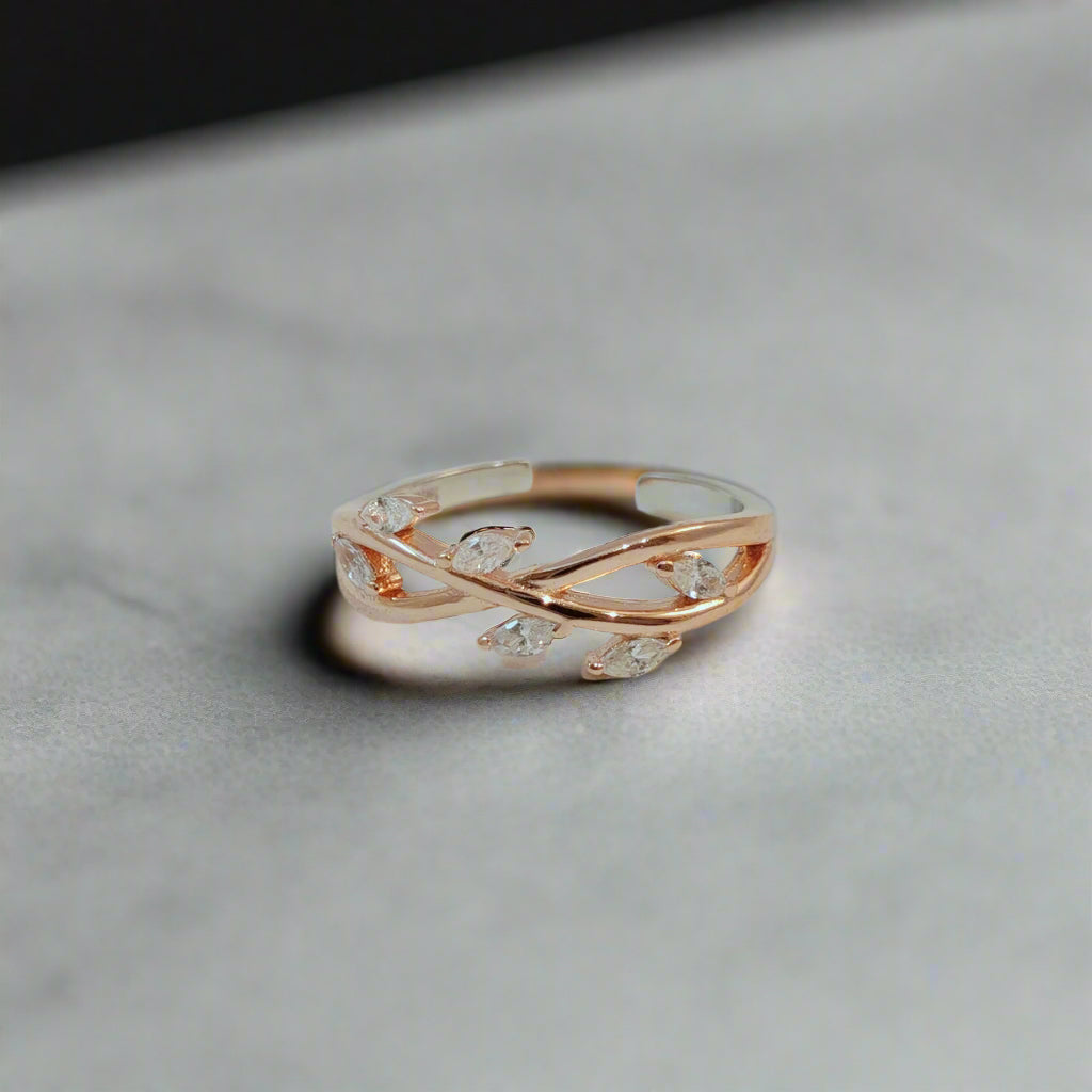 Leafy Silver Ring (RGS)(W)