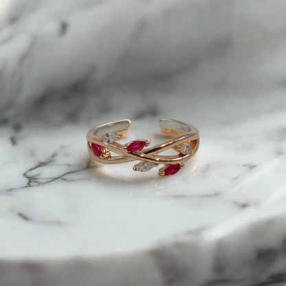 Leafy Silver Ring (RGS)(P)