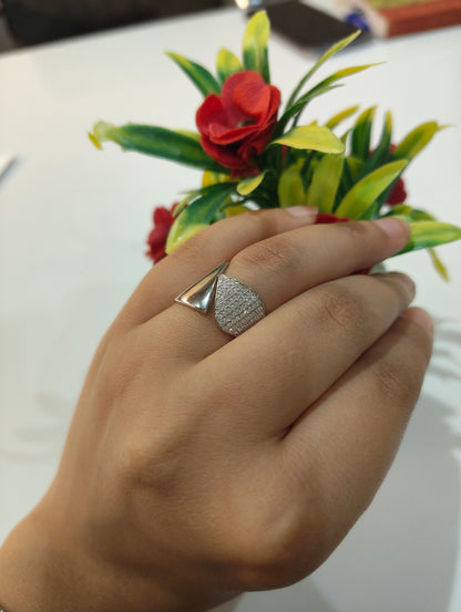 Silver Leaf Ring