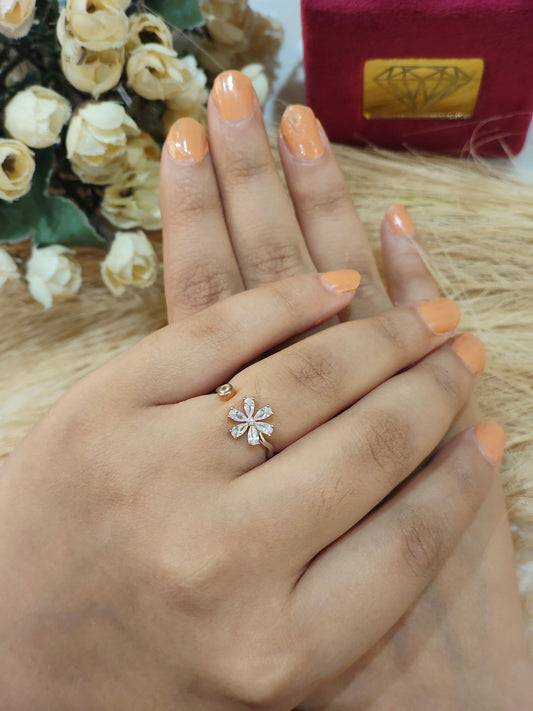 Orchid Silver Ring