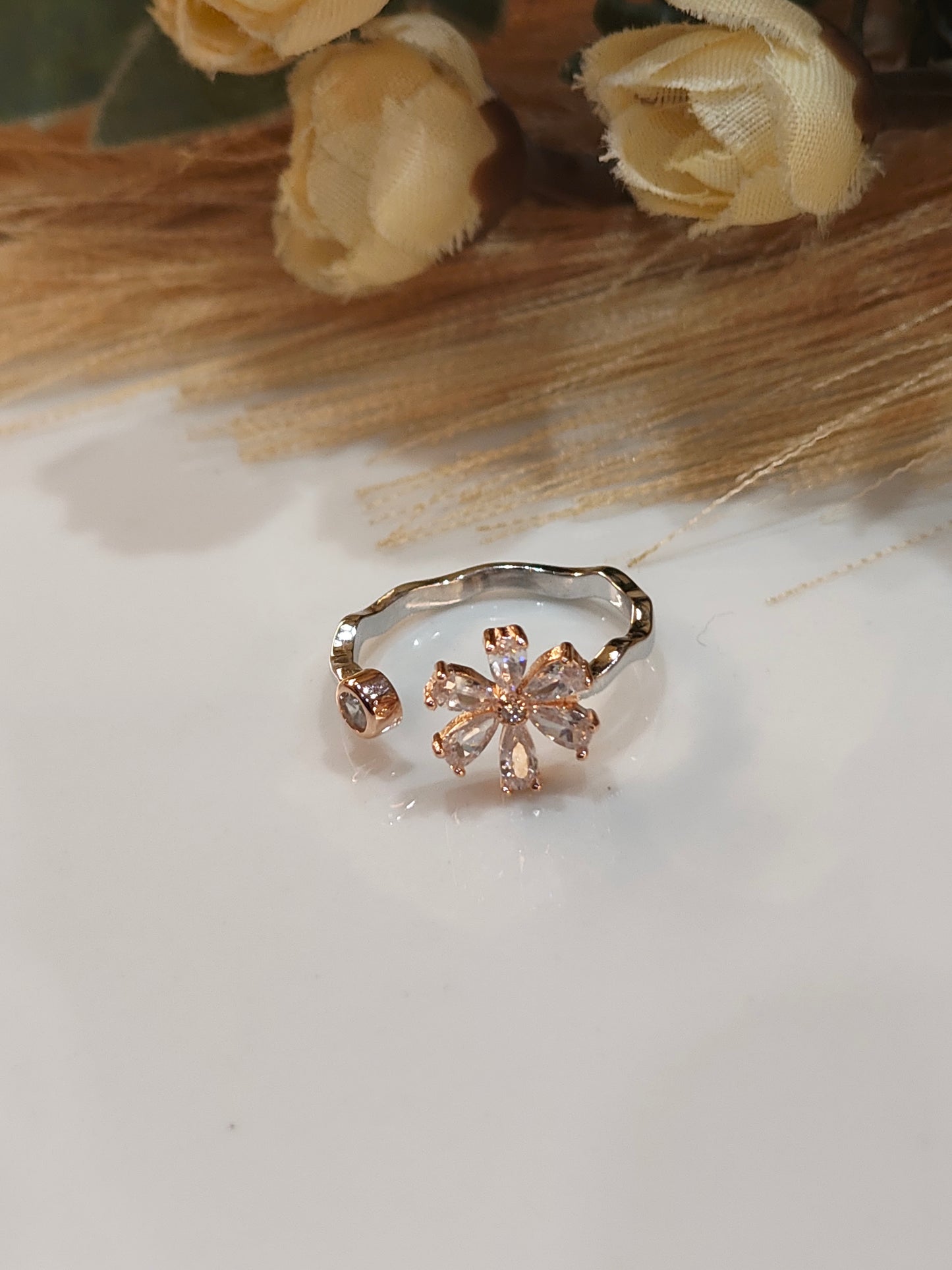 Orchid Silver Ring