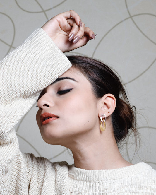 Twotone Tangled Earrings