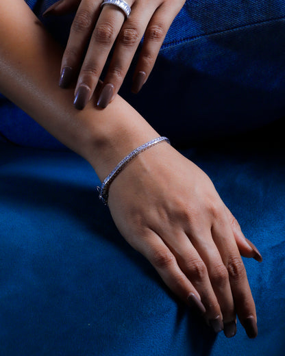 Silver Princess Tennis Bracelet