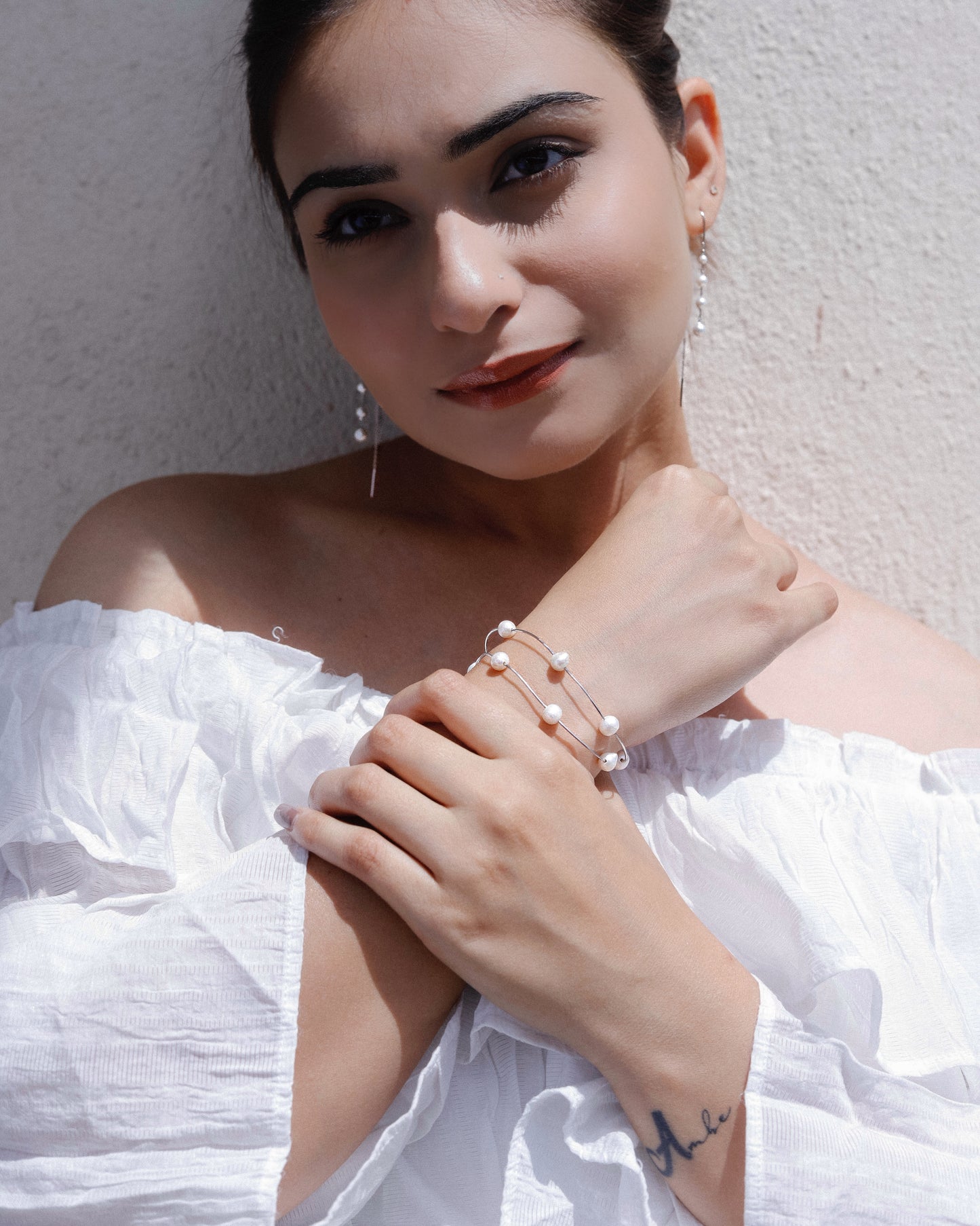 Clustered Pearl Bracelet