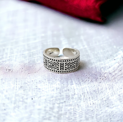 OXIDISED WARLI BAND