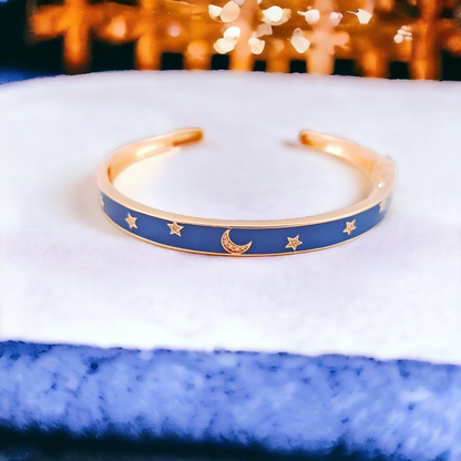 Moon & Stars Silver Bracelet