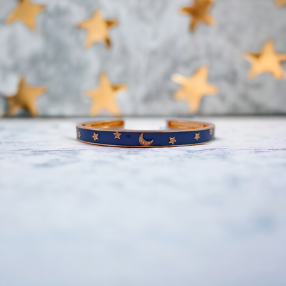 Moon & Stars Silver Bracelet