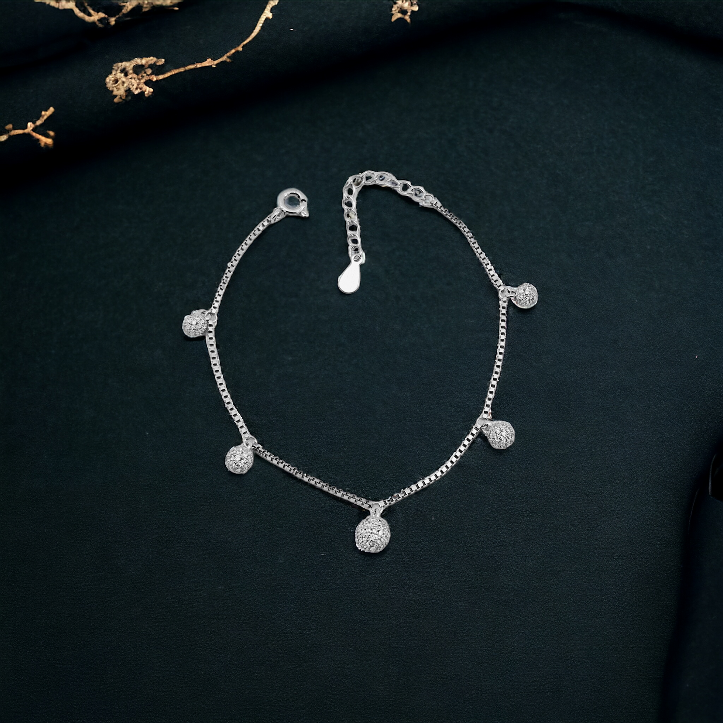 CZ Ball Bracelet