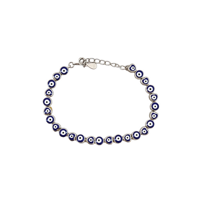 Round Heart Evileye Bracelet
