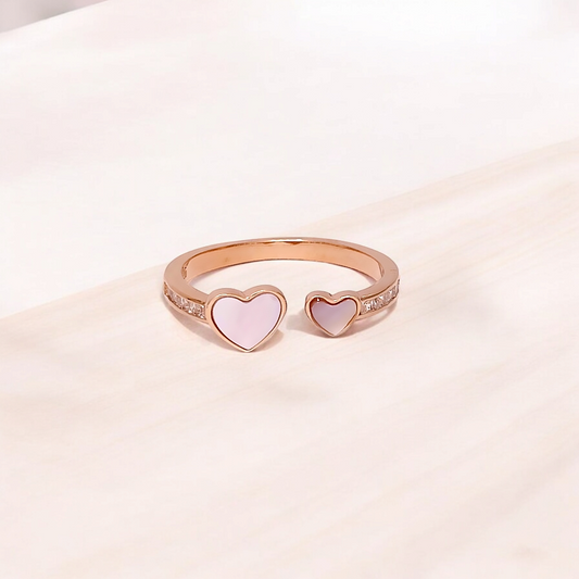 MOP Dual Heart Ring (RG)
