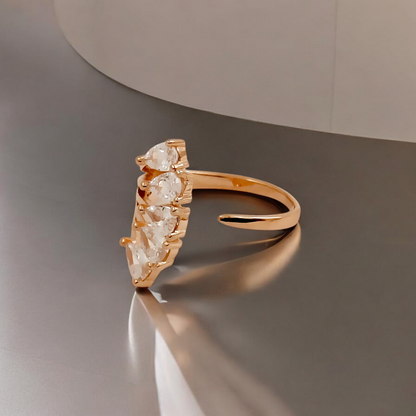 5 Pear CZ Ring (RG)