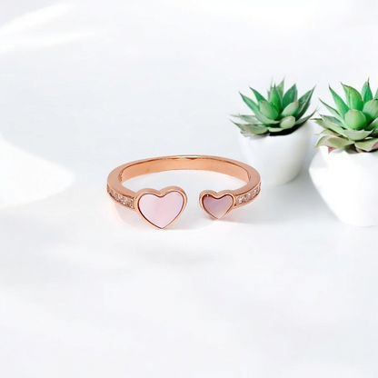 MOP Dual Heart Ring (RG)