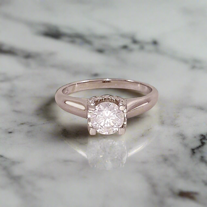 Silver Solitaire Ring (SS01)