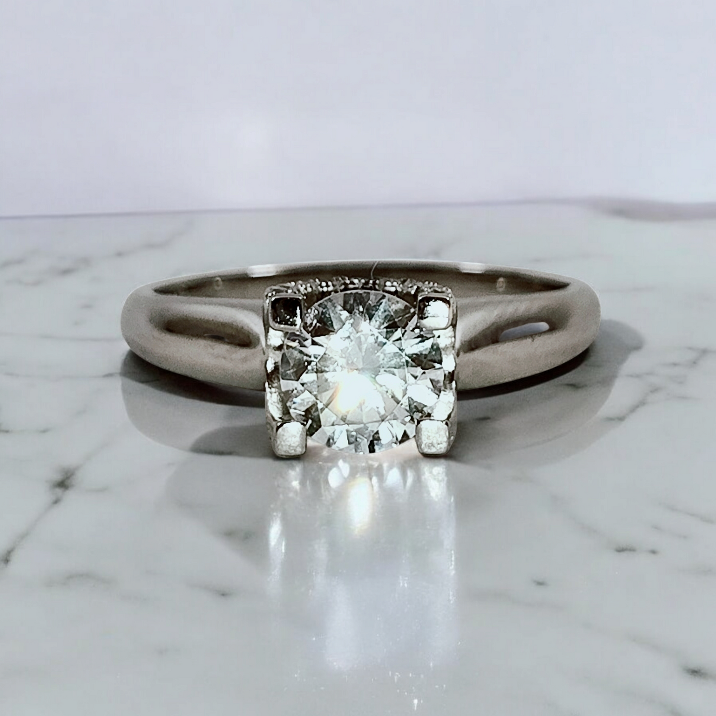 Silver Solitaire Ring (SS01)