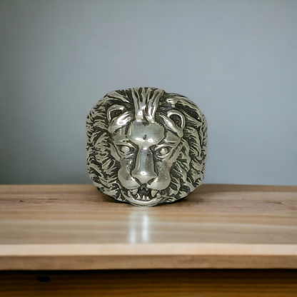Lion Silver Ring