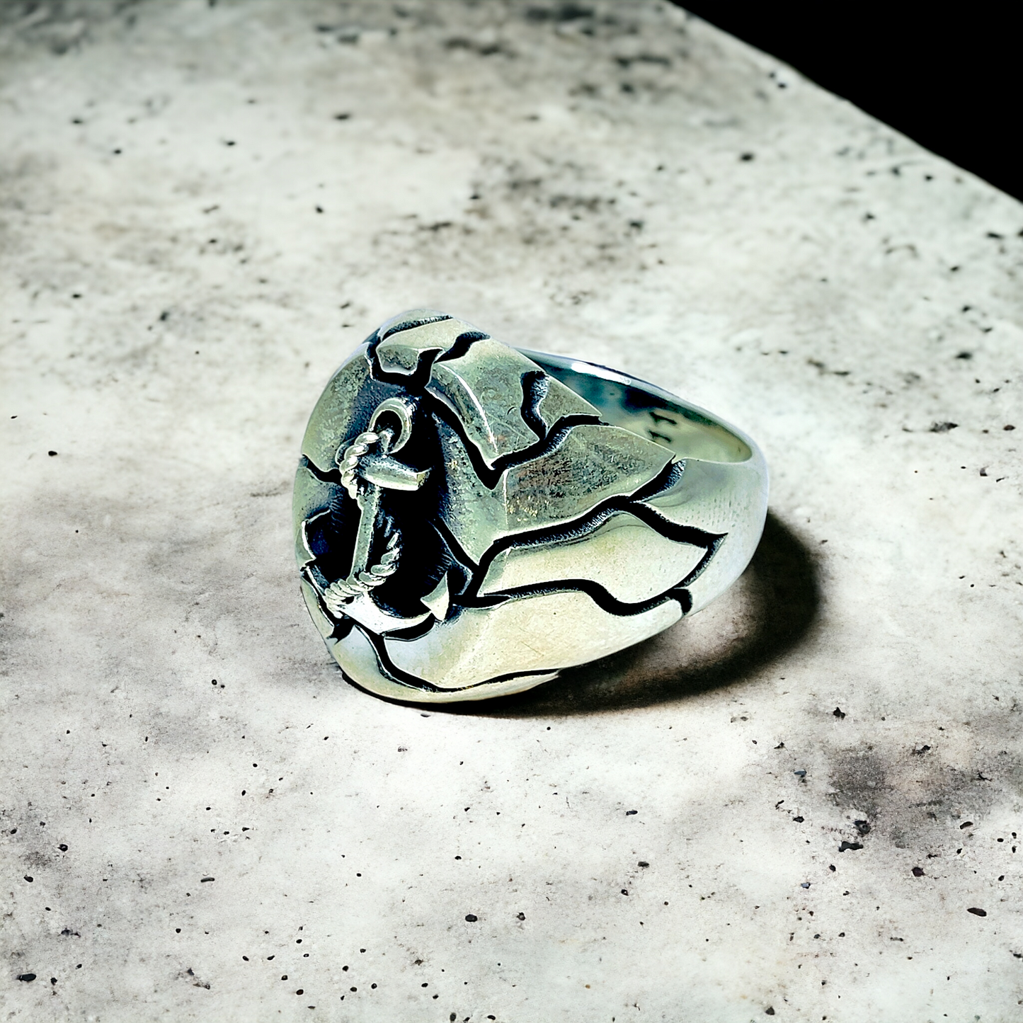 Silver Anchor Ring