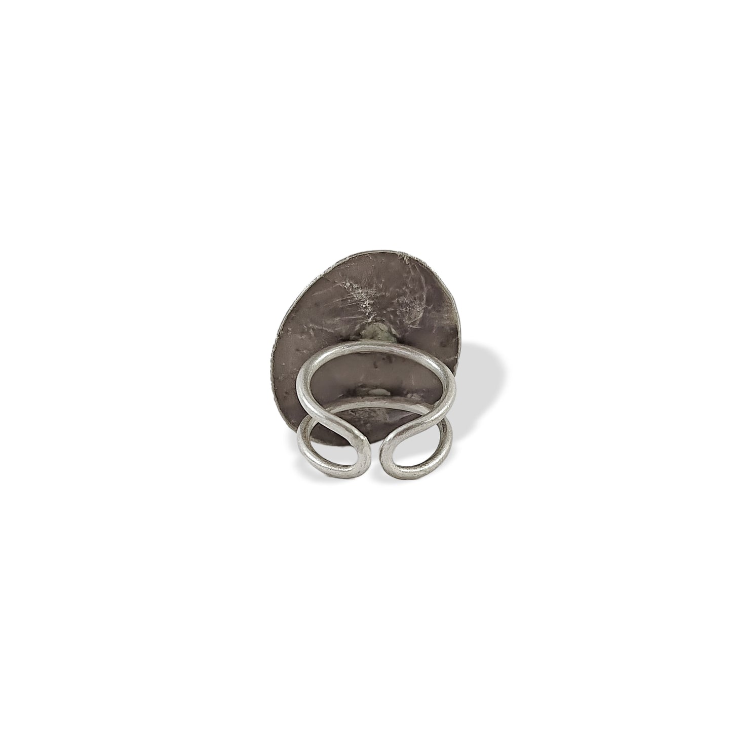 SPIRAL DOTTED FLOWER RING