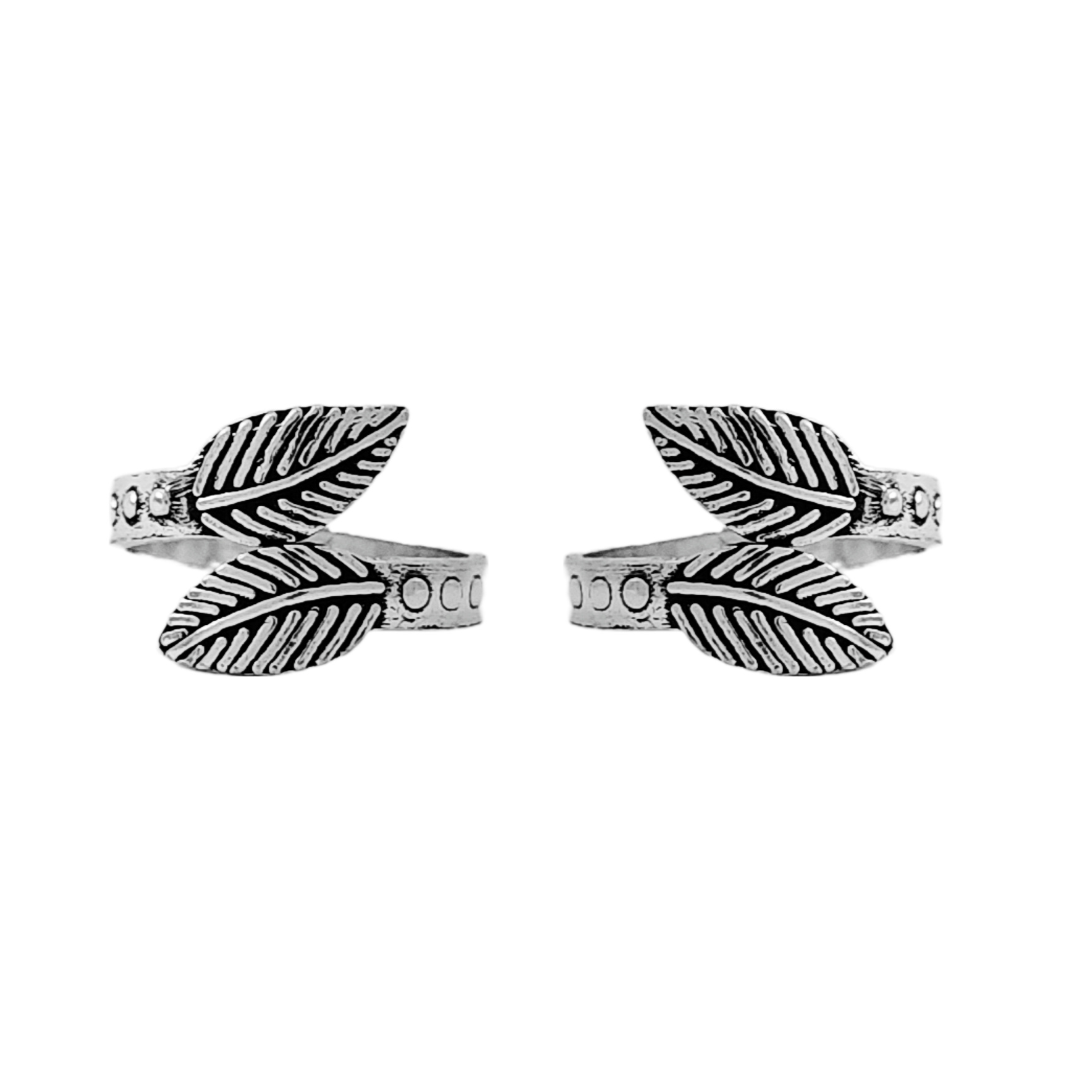 Dual Leaf Toe Ring