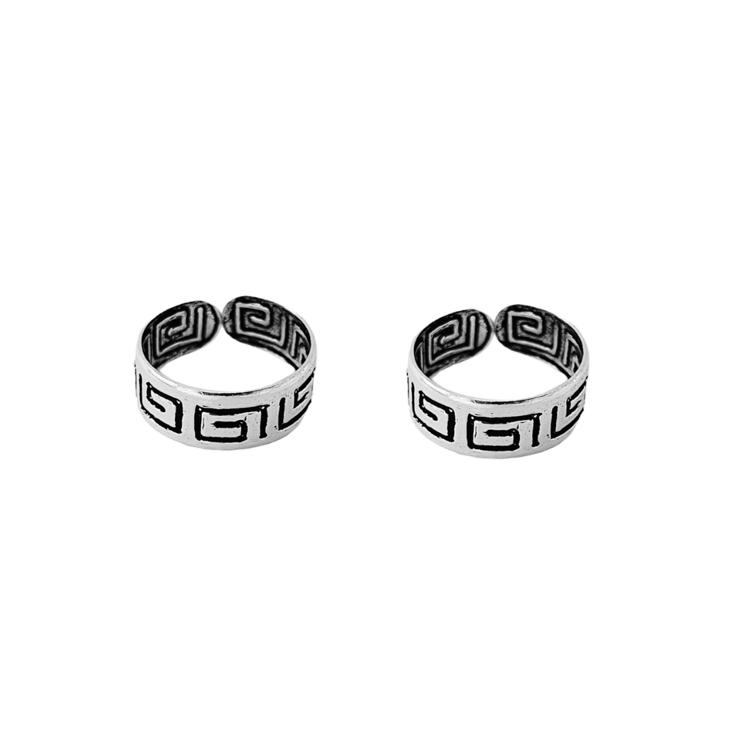Maze Toe Ring