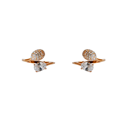 Dual Oval CZ Toe Ring