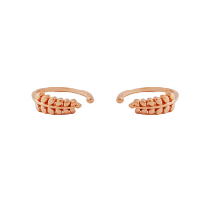 Coconut Leaf Rosegold Toe Ring