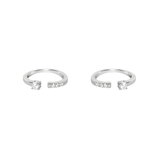 CZ Solitaire Toe Ring
