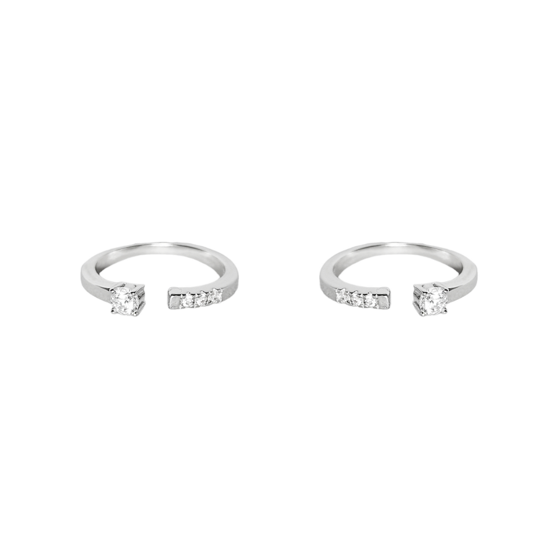 CZ Solitaire Toe Ring