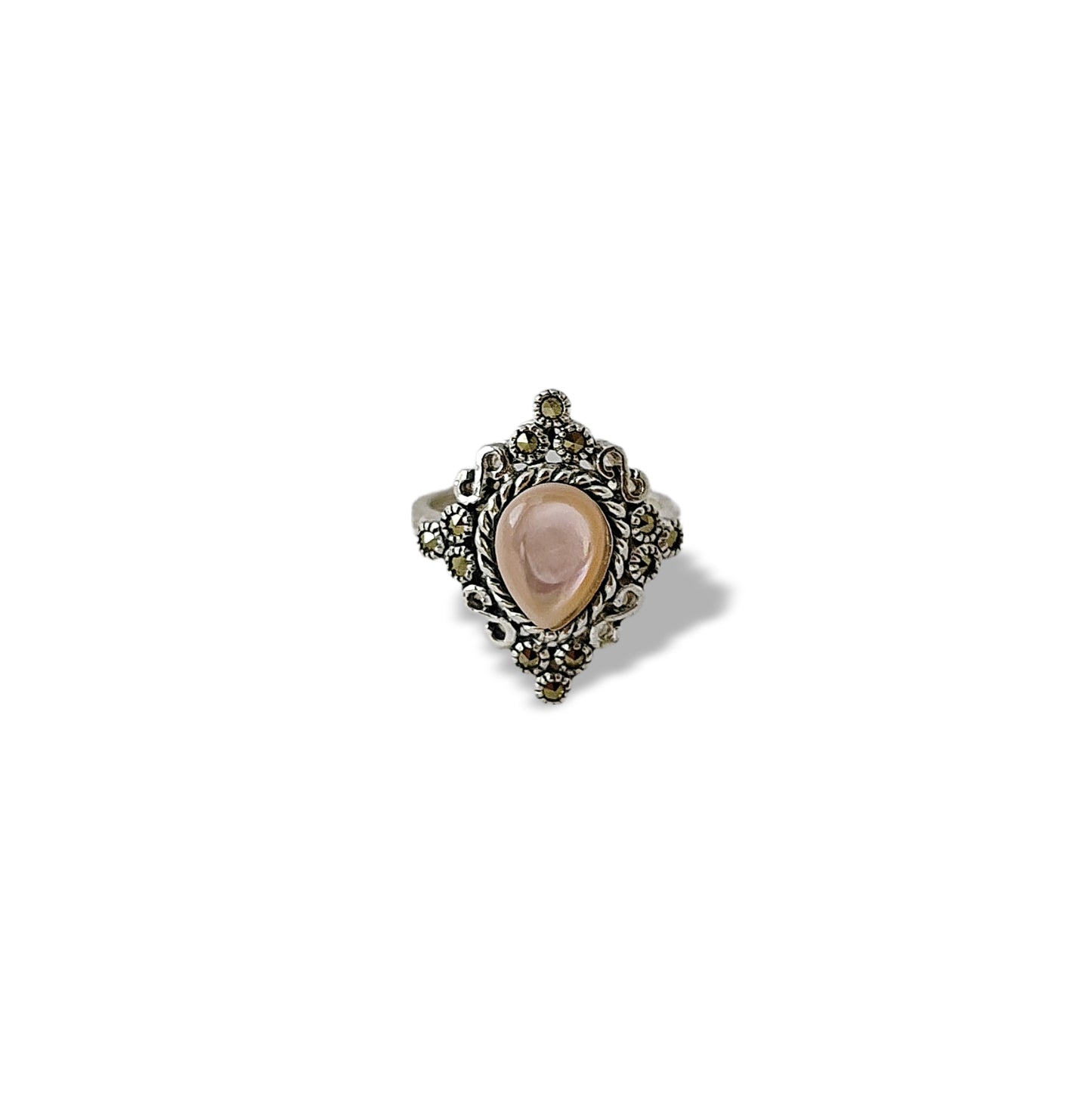 PEACH MOONSTONE RING