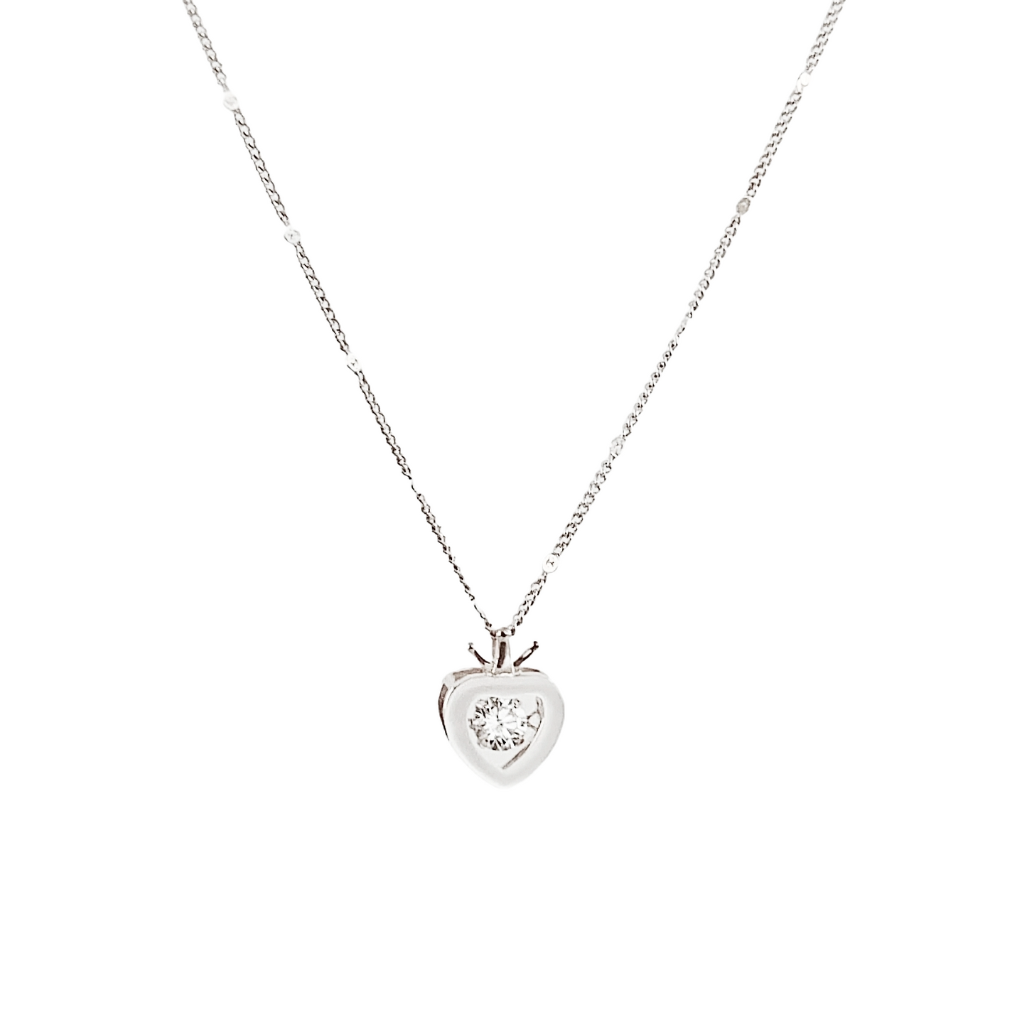 Dancing Heart Silver Chain