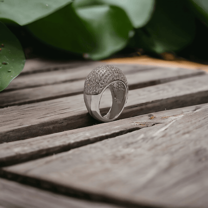 Silver Microsetting Classy Ring